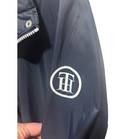 Tommy Hilfiger XXL Hooded Parka Anorak Jacket Navy Blue Water Repellent XXL bag - Picture 5 of 8